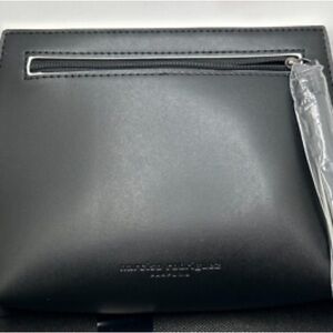 Narciso Rodriguez New Black Leather Wristlet Clutch